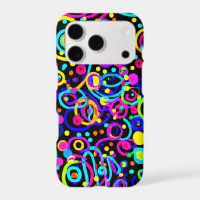 Vibrant Neon Pattern Art Design