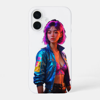 Vibrant Neon Style iPhone 16 Case