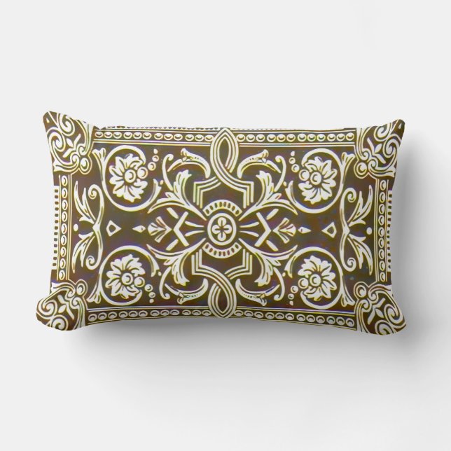 Vibrant New Design Lumbar Pillow – (Front)