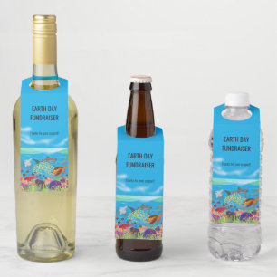 Vibrant Ningaloo Coral Reef Inspired Bottle Tag