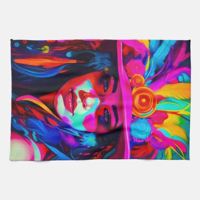 Vibrant Nuse Tea Towel (Horizontal)