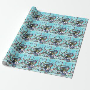 Vibrant Octopus: Acrylic Illustration Wrapping Paper