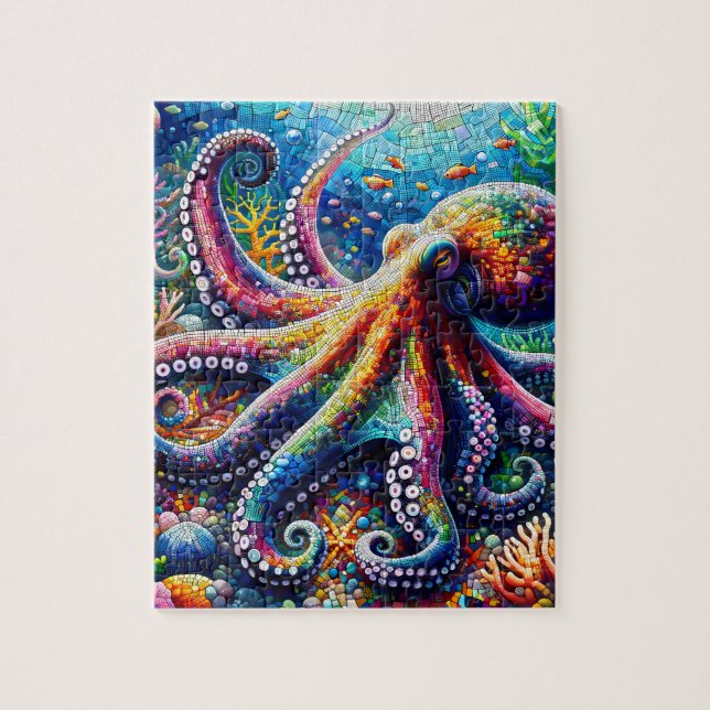 Vibrant Octopus  Jigsaw Puzzle (Vertical)