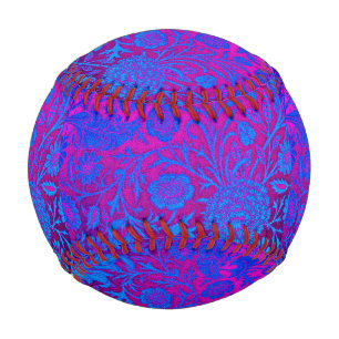 Vibrant, ombre, art nouveau,William Morris,purple, Baseball