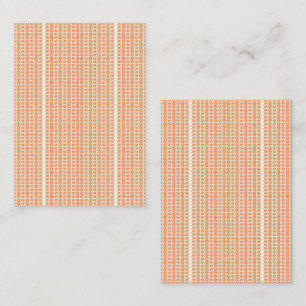 Vibrant Orange and White Striped Background with Business Card