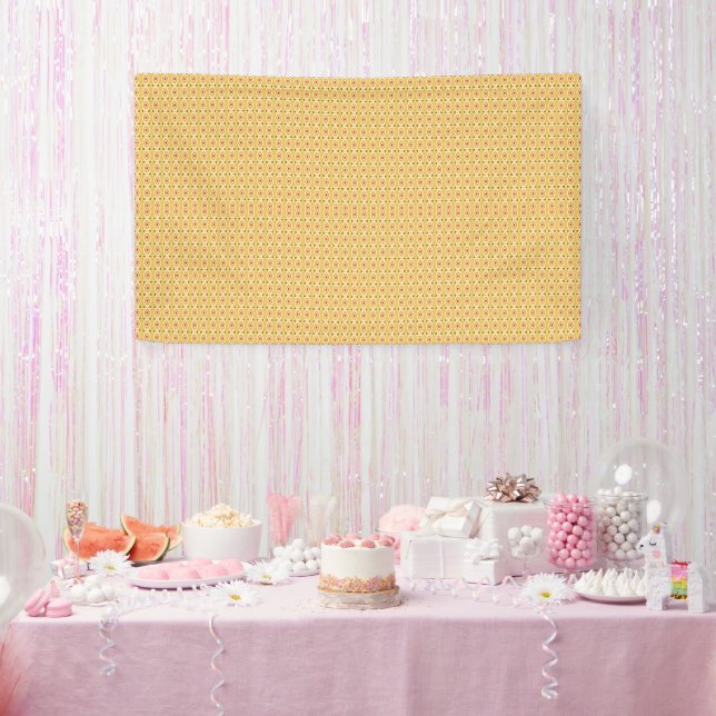 Vibrant Orange and Yellow Circle Background Banner (Party)