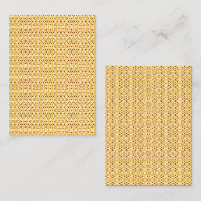 Vibrant Orange and Yellow Circle Background Business Card (Front/Back)