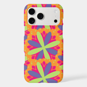 Vibrant Orange Floral Shapes
