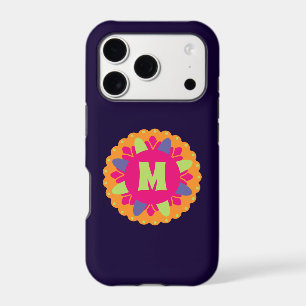 Vibrant Orange Floral Shapes
