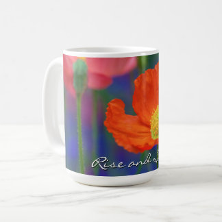 Vibrant Orange Poppy Blossom Coffee Mug