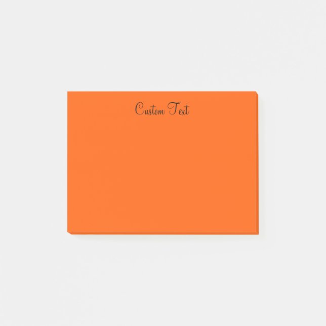 Vibrant Orange Post-it Notes (Front)