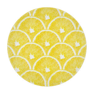 Vibrant Orange Pulp Background Pattern Cutting Board