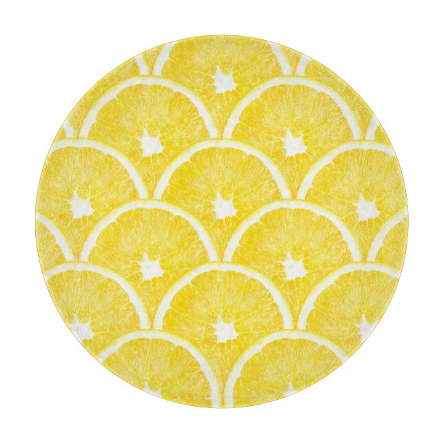 Vibrant Orange Pulp Background Pattern Cutting Board (Front)