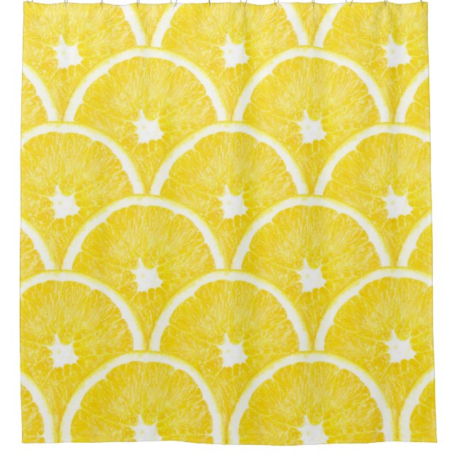 Vibrant Orange Pulp Background Pattern Shower Curtain (Front)