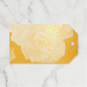 Vibrant Orange Rose Photograph Gift Tags