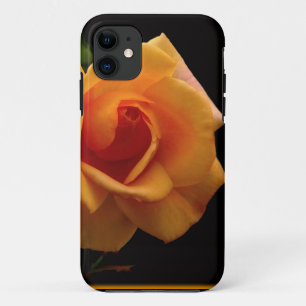 Vibrant orange rose print accessories gifts Case-Mate iPhone case