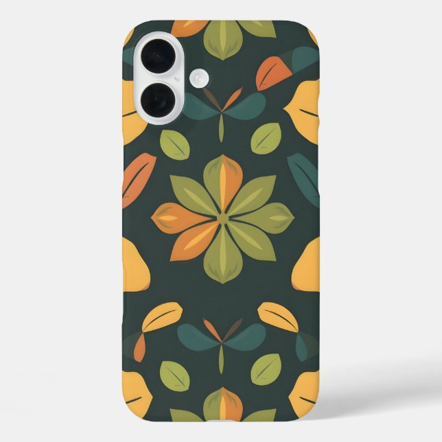 Vibrant Organic Digital Print iPhone16 Case (Back)