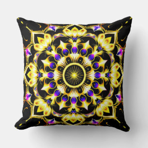 Vibrant Ornate Mandala Design Cushion