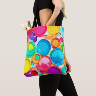 Vibrant Paint Palette Art Tote Bag