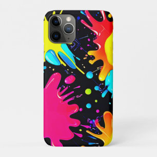 Vibrant Paint Splatter Art Burst Case-Mate iPhone Case
