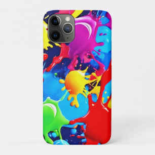 Vibrant Paint Splatters: A Bold Colours Statement Case-Mate iPhone Case