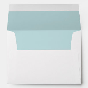 Vibrant Pale Blue Lined Envelope