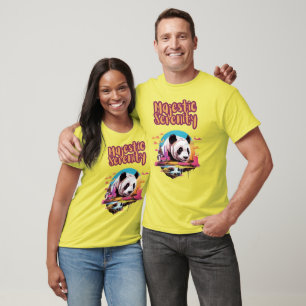 Vibrant Panda Majesty: Bold Colours of Nature T-Shirt