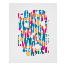 Vibrant Panels: Circus Animals Geometrics