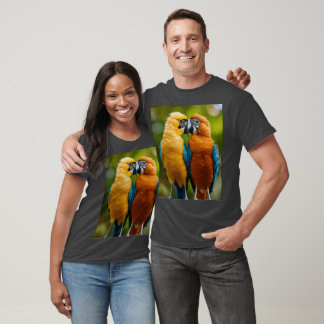 Vibrant Parrot Pair T-Shirt