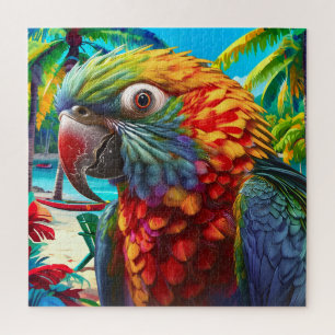 Vibrant Parrot Paradise Jigsaw Puzzle