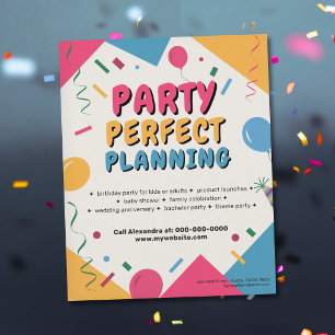 Vibrant Party Planner Flyer