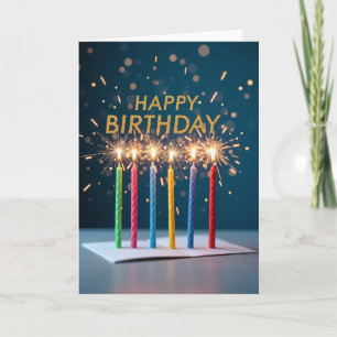 Vibrant Pastel Birthday Card