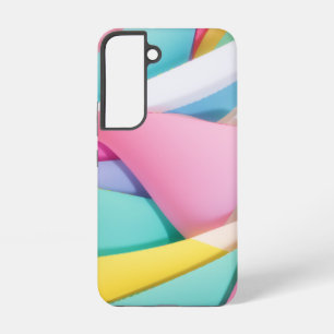 Vibrant Pastel Paper Collage Samsung Galaxy Case