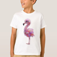 Vibrant Pastel Rainbow Flamingo Kids