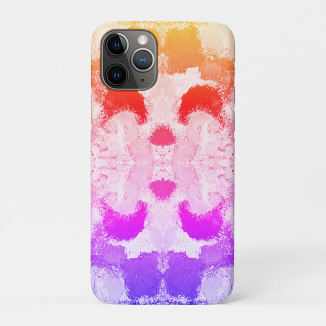 Vibrant Pastel Symmetry – Abstract Textured Art Case-Mate iPhone Case (Back)