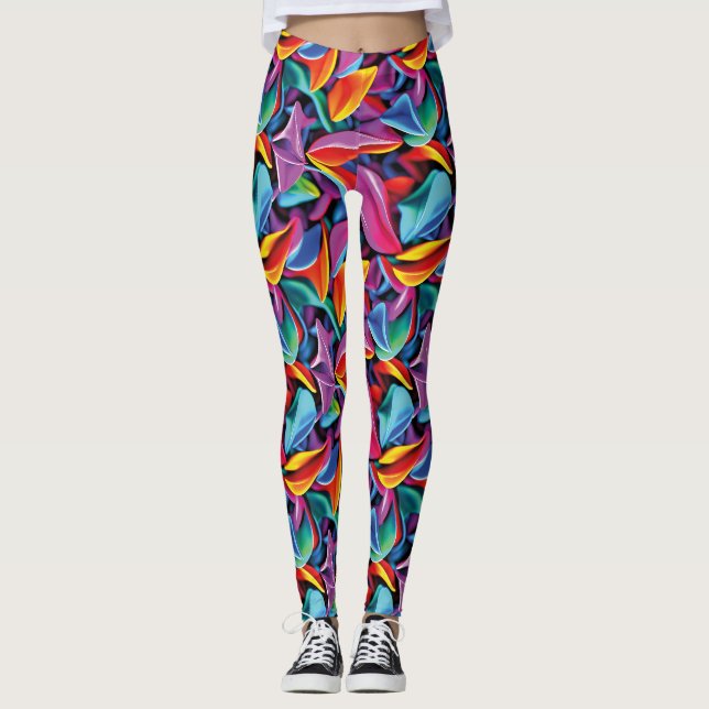 Vibrant Pattern Leggings (Front)