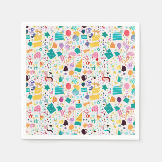 Vibrant Pattern Napkins for Your Birthday Party!
