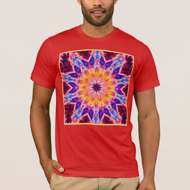 Vibrant Pattern Power Art T-Shirt (Front)