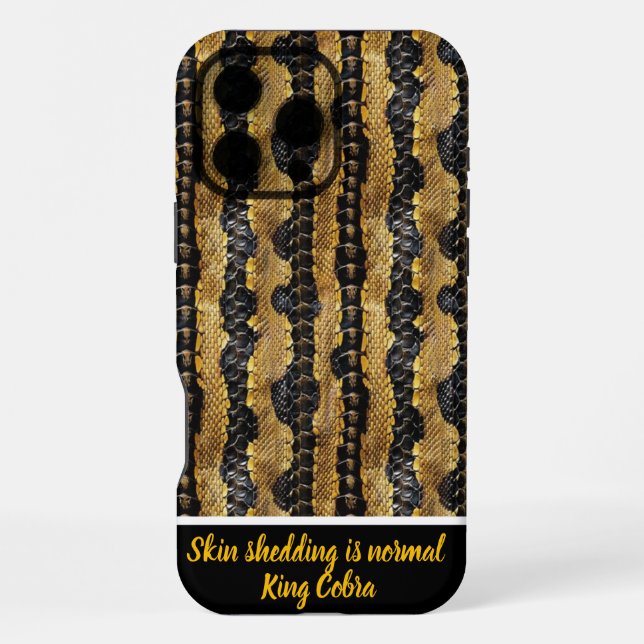 Vibrant patterns of shed snakeskin iPhone case (Back)