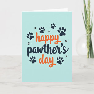 Vibrant Pawthers Day Card