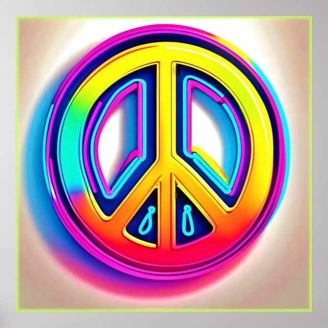 Vibrant Peace Artwork Poster (Front)