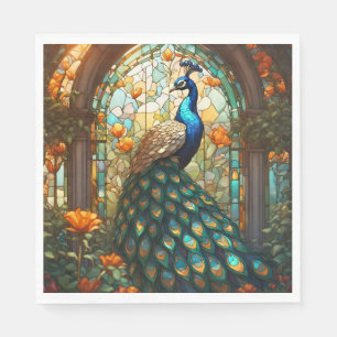 Vibrant Peacock Napkins: The Elegant Table Napkin