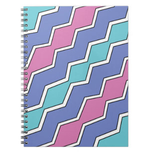 Vibrant Peaks ZigZag Notebook