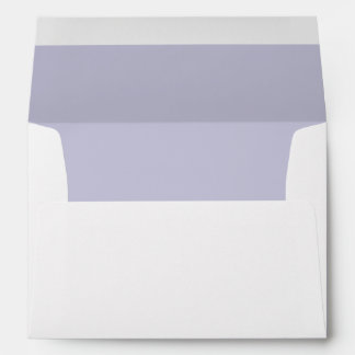 Vibrant Periwinkle Blue Grey Lined Envelope