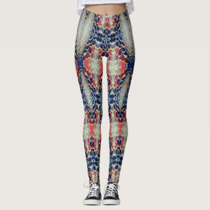 Vibrant Petal pattern by Ratti_Creative_Arts   Leggings