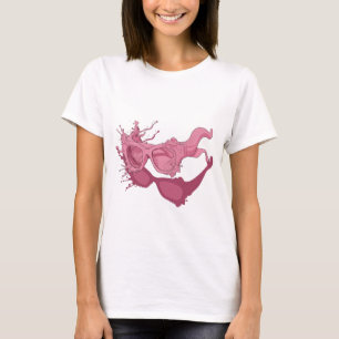 Vibrant Pink ABSTRACT ART Abstract Design T-Shirt