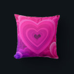 Vibrant Pink Abstract Heart Throw Pillow – Modern<br><div class="desc">Bring a pop of love and colour into your home with this vibrant pink abstract heart throw pillow. Designed with layered glowing heart patterns in bold magenta and fuchsia tones, this pillow adds a modern romantic touch to any space. Perfect for Valentine’s Day, anniversaries, weddings, or simply brightening up your...</div>