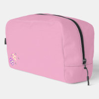 Vibrant Pink Bee-uty Bag with Honeycomb Design