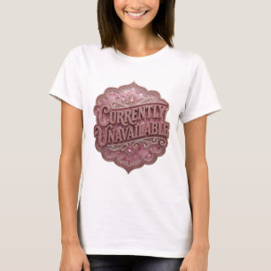 Vibrant Pink CURRENTLY UNAVAILABLE Text Design T-Shirt