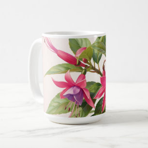 Vibrant Pink Fuchsia Flower  Coffee Mug